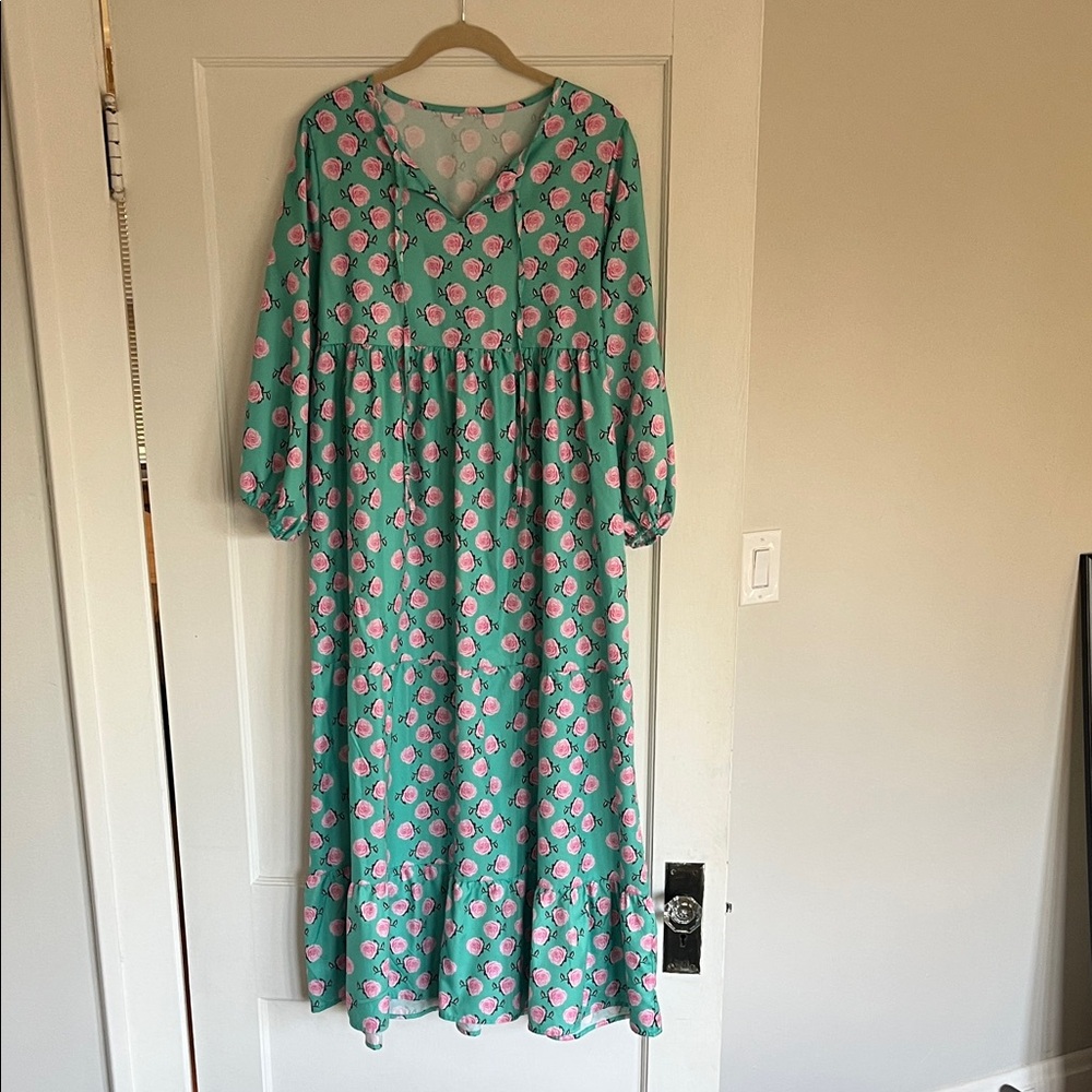 Amazon Floral Maxi Dress L
